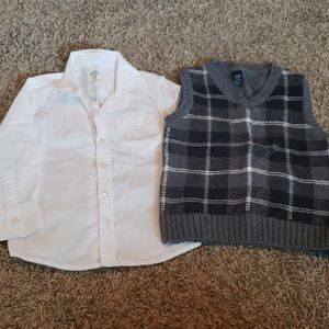 Gap Sweater Vest and Oxford Shirt